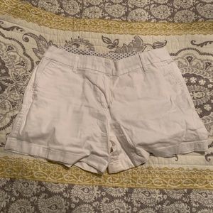 White Cambridge Brand Shorts